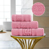 GC Greek Border Cotton Towels – Soft Absorbent Bathroom Towel Collection