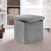 Ribbed Foldable Storage Box Grey