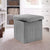 Ribbed Foldable Storage Box Grey