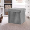 Ribbed Foldable Storage Box Grey