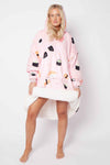 Printed Adult Hoodie - Sushi Pink