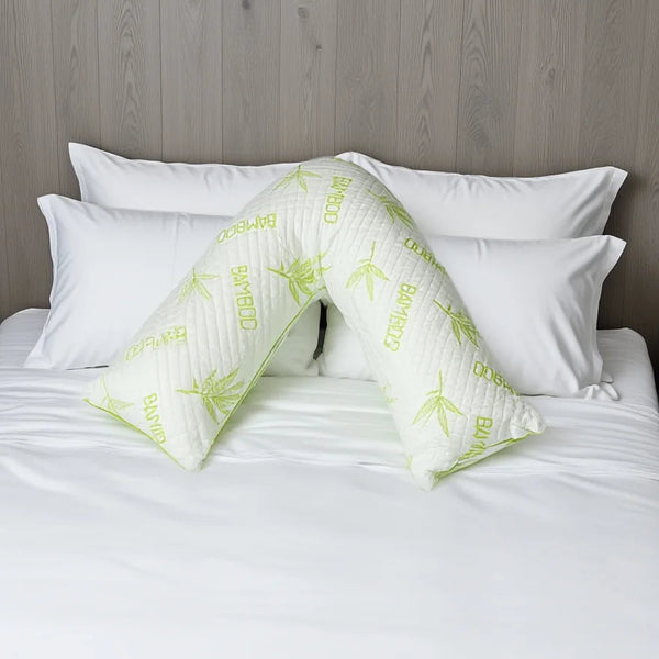 Bamboo Memory Foam V-Shape Pillow