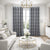 GC Woven Check Blackout Ready-Made Curtains