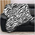 New Zebra Skin Throw