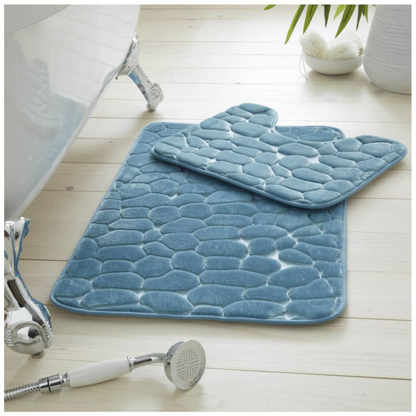 GC Pebble Memory Foam Bath Mat Set – 2 Piece