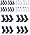 12PK MENS MELANGE BOOT SOCKS