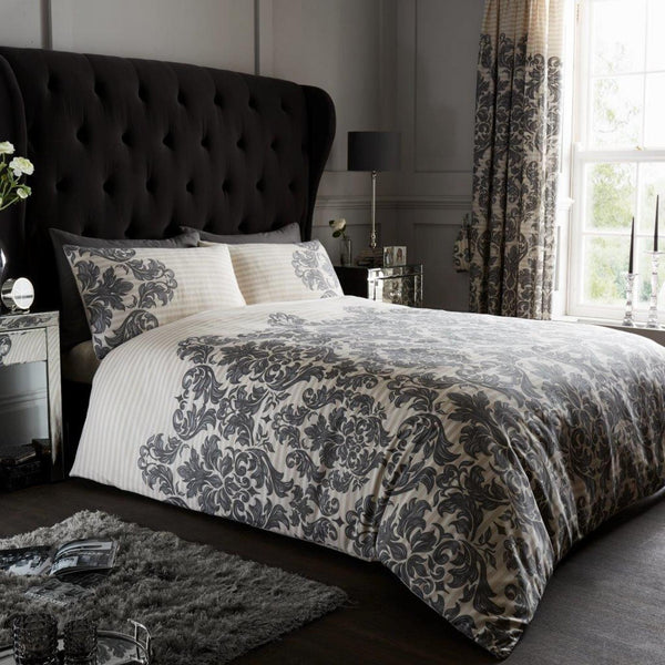 GC Luxury Damask Duvet Cover Set