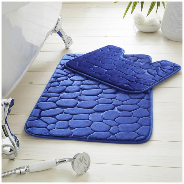 GC Pebble Memory Foam Bath Mat Set – 2 Piece