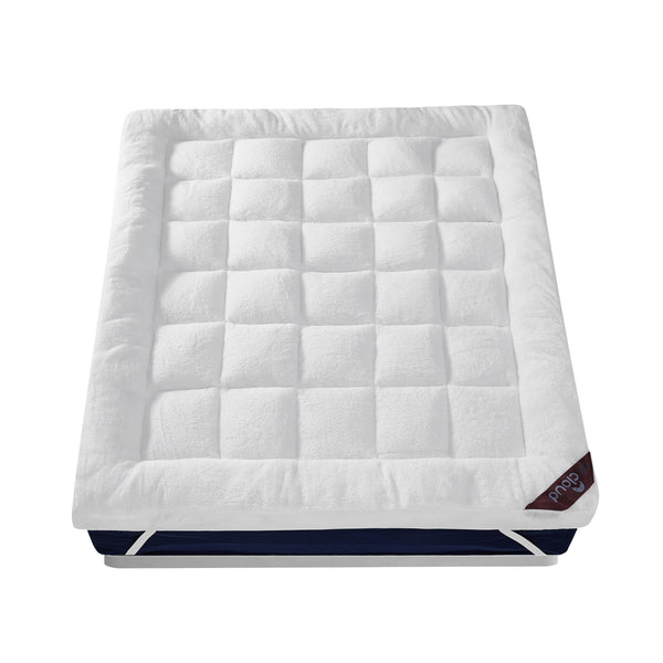 10cm Teddy Fleece Mattress Topper
