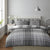 Wimborne Check Printed Duvet Set – Grey, view 2