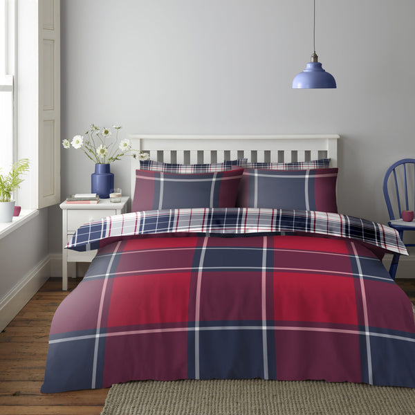 Wimborne Check Printed Duvet Set
