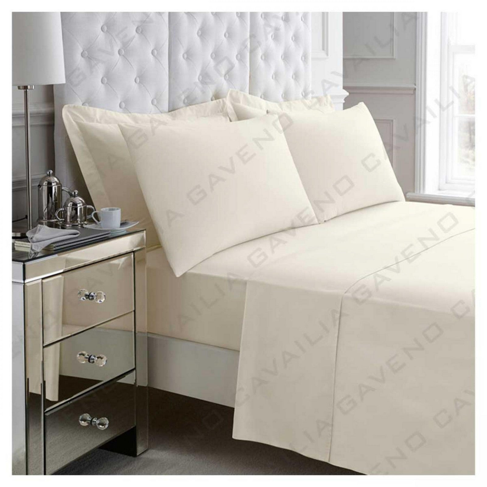 11020806 percale flat sheet single cream 1 2