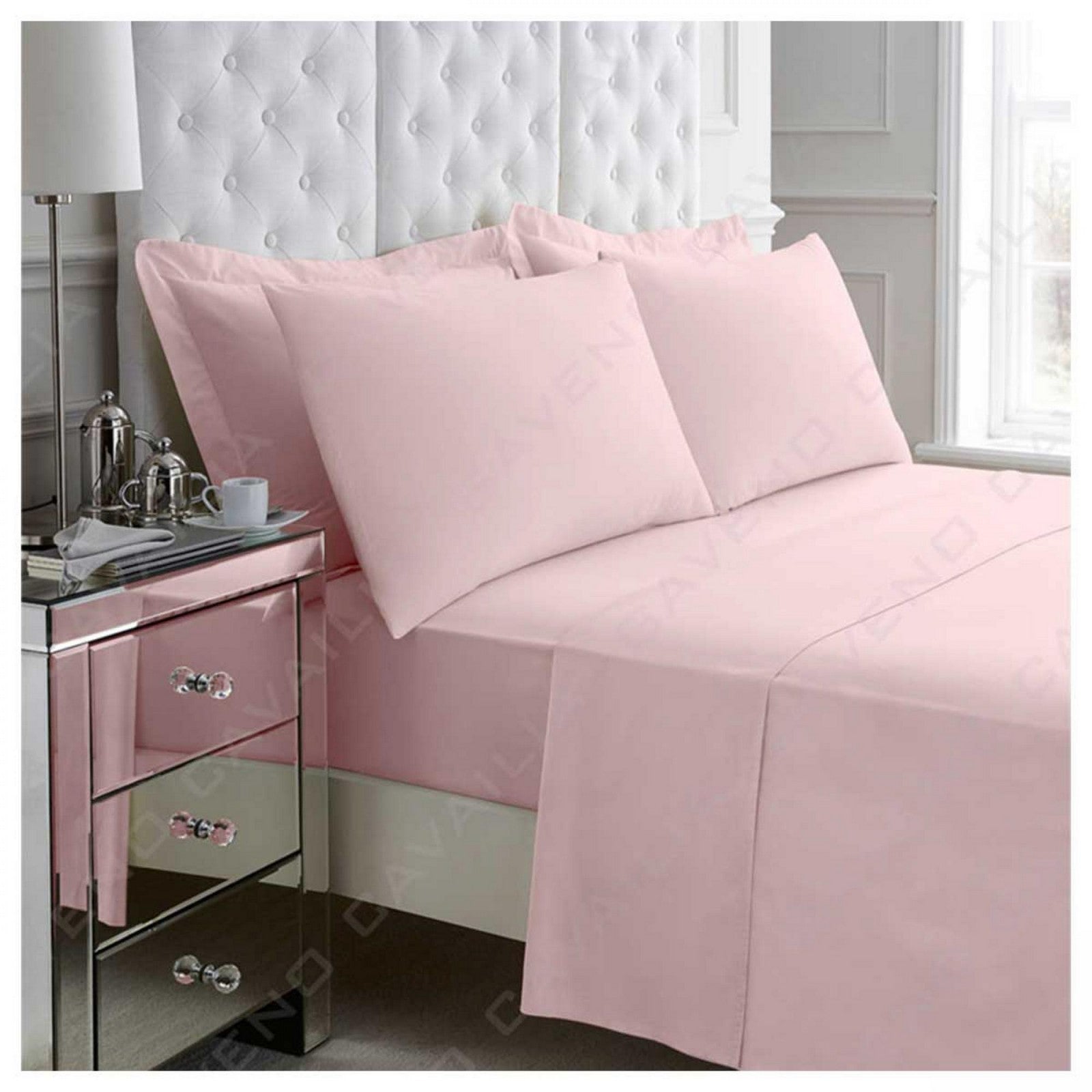 11020820 percale flat sheet single pink 1 1