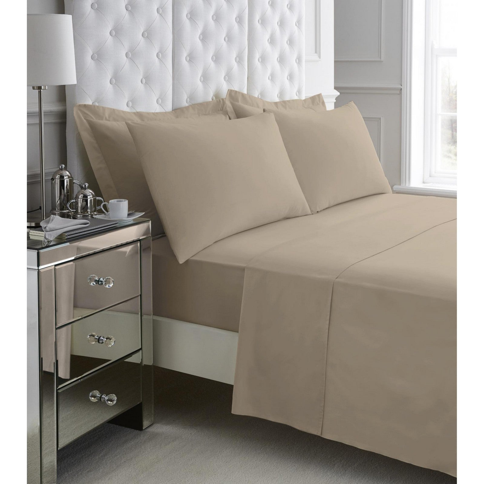 11060888 200 tc egyptian cotton flat sheet single mocha 1 3