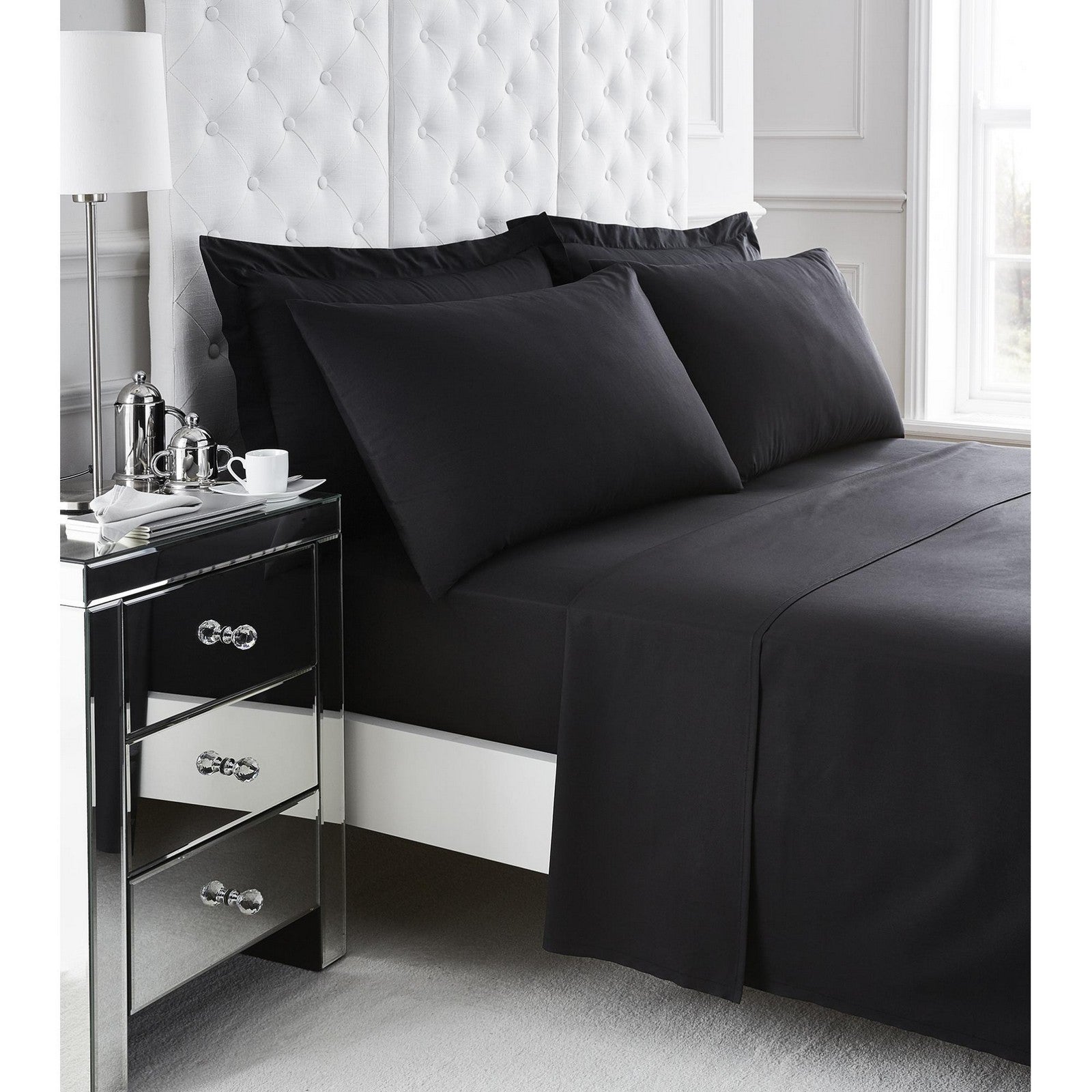 11078289 200 tc egyptian cotton flat sheet king black 1 3