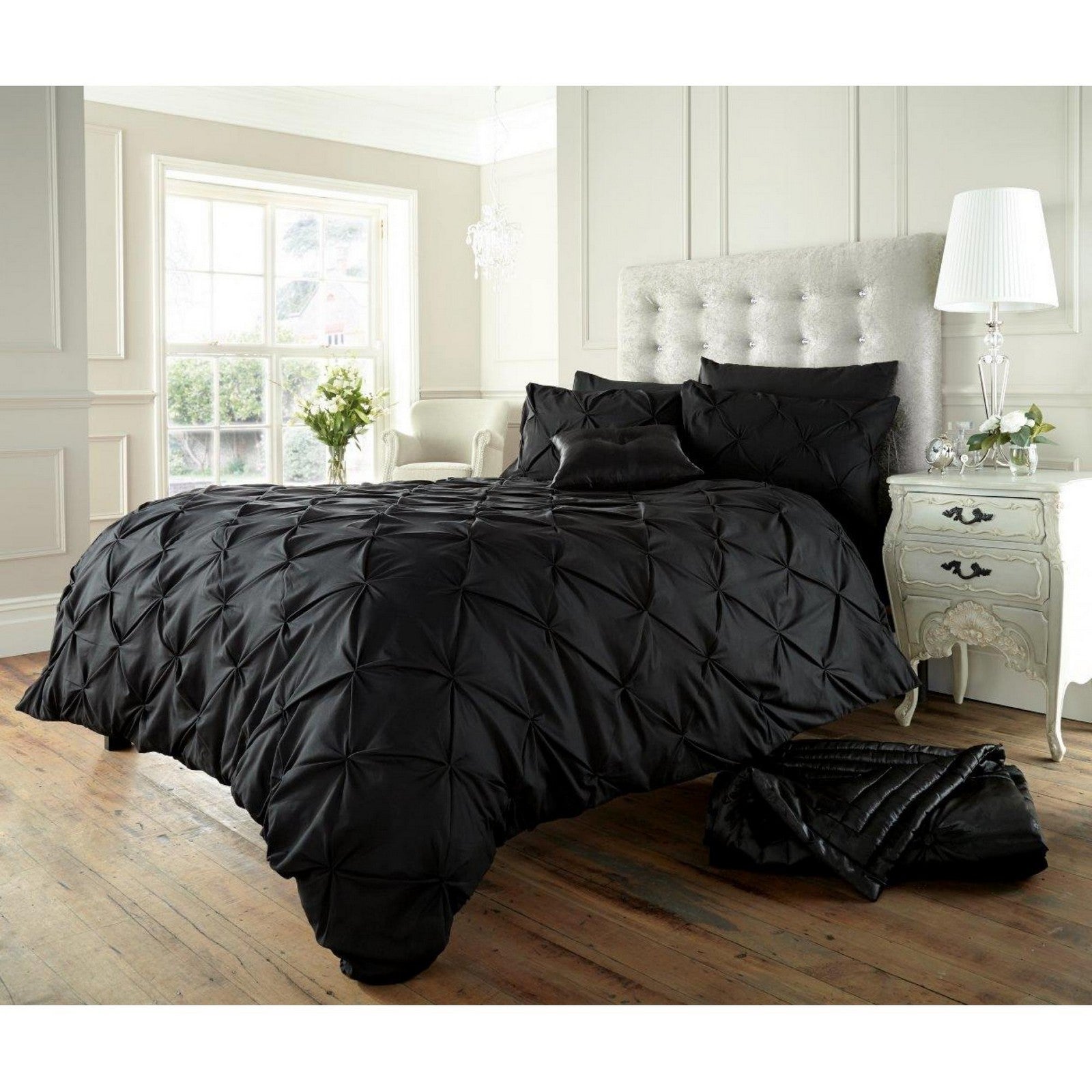 11090953 alford duvet set single black 1 3