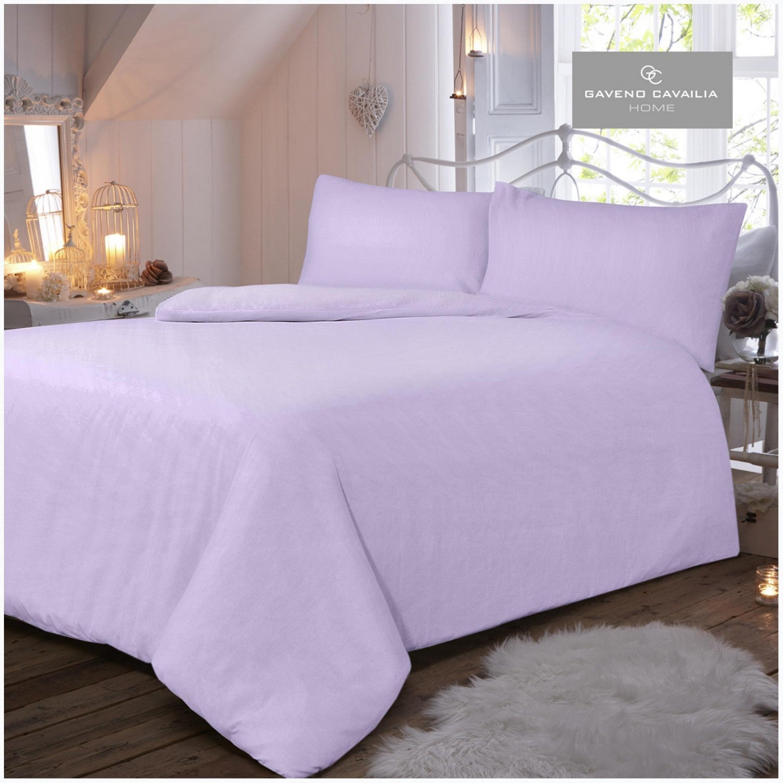 11094159 flannel plain duvet set super king lilac 1 2