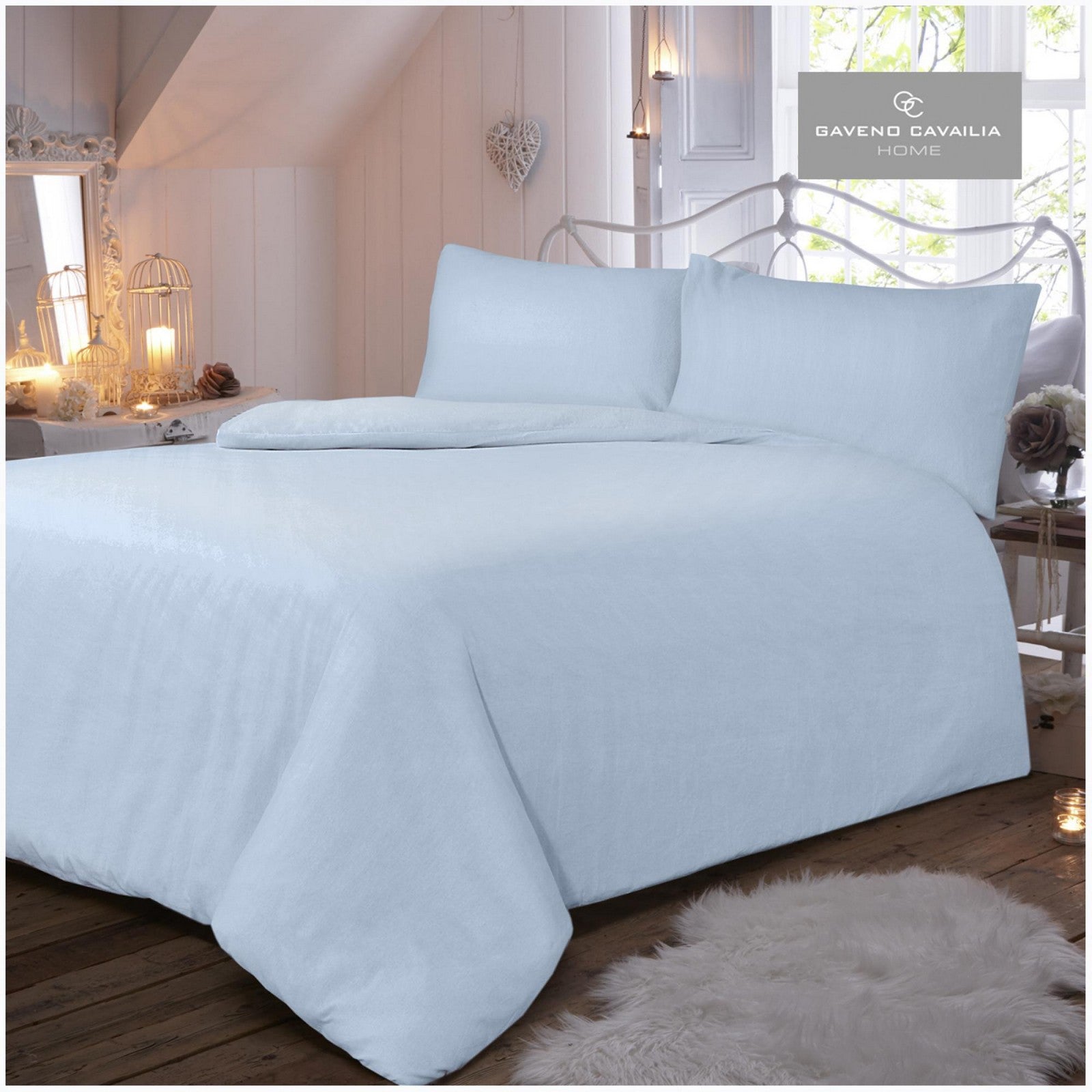 11094166 flannel plain duvet set super king blue 1 2