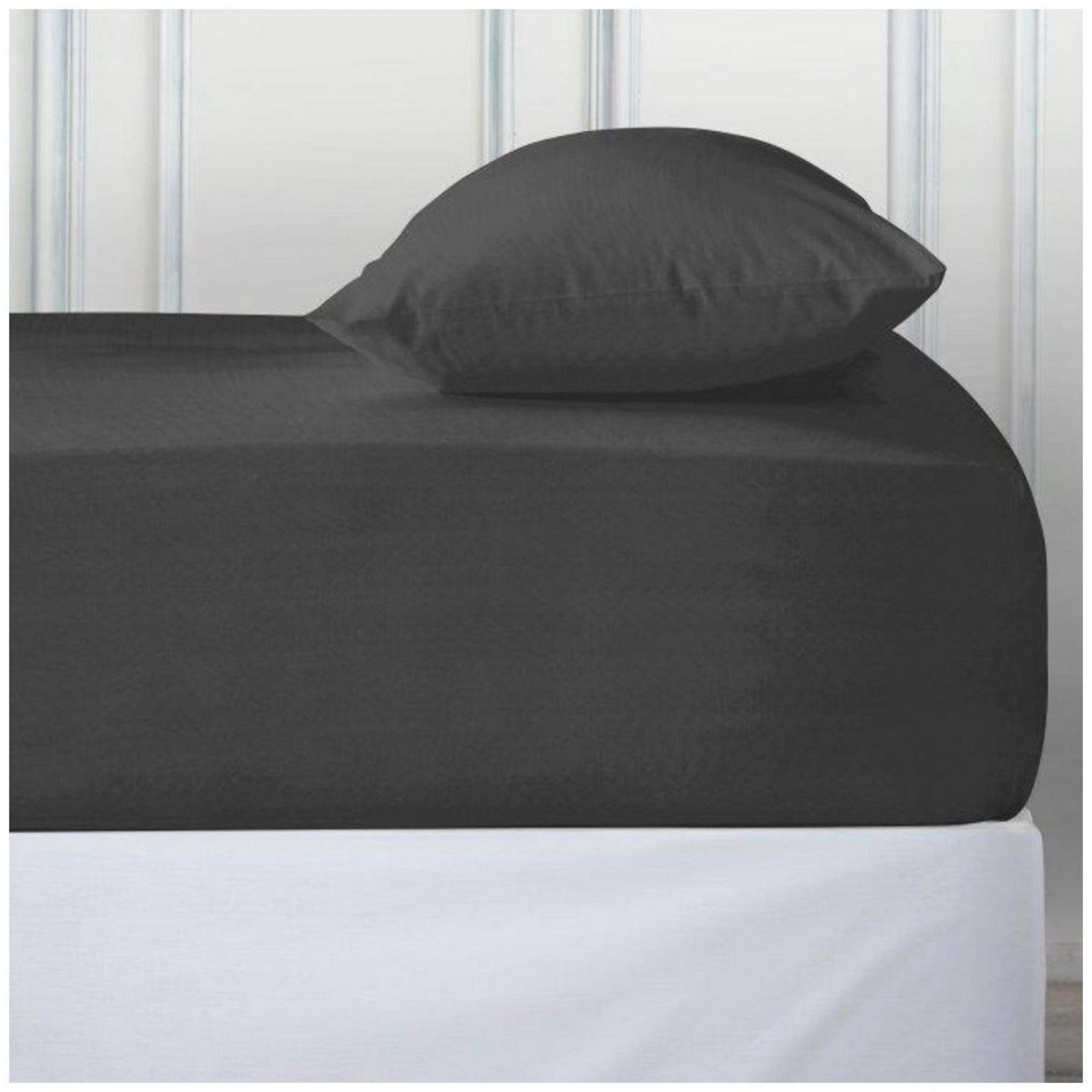 11115816 percale deep ftd sheet super king charcoal 1 2