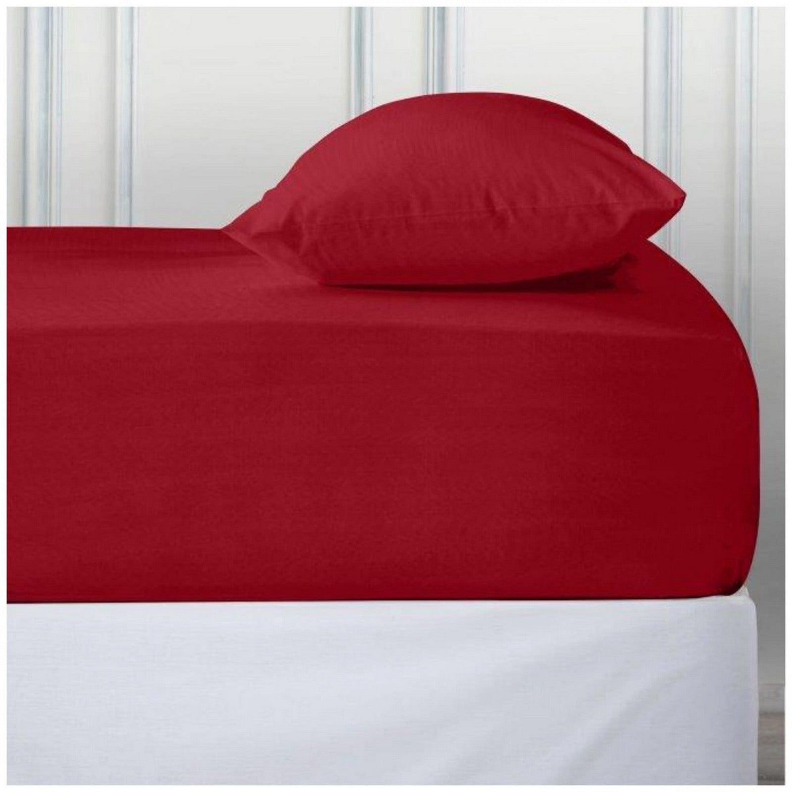 11115915 percale deep ftd sheet super king red 1 2