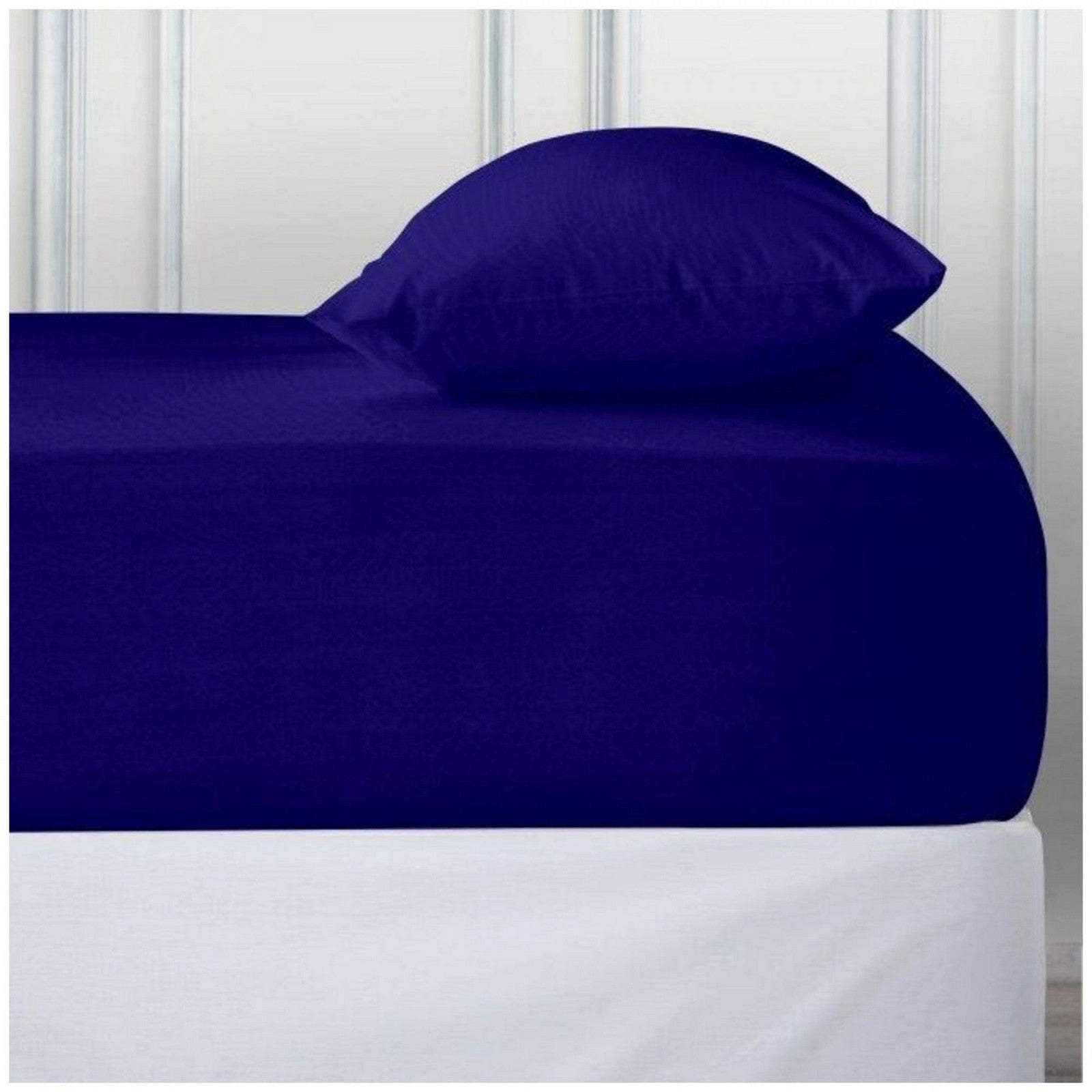 11115960 percale deep ftd sheet super king royal blue 1 2