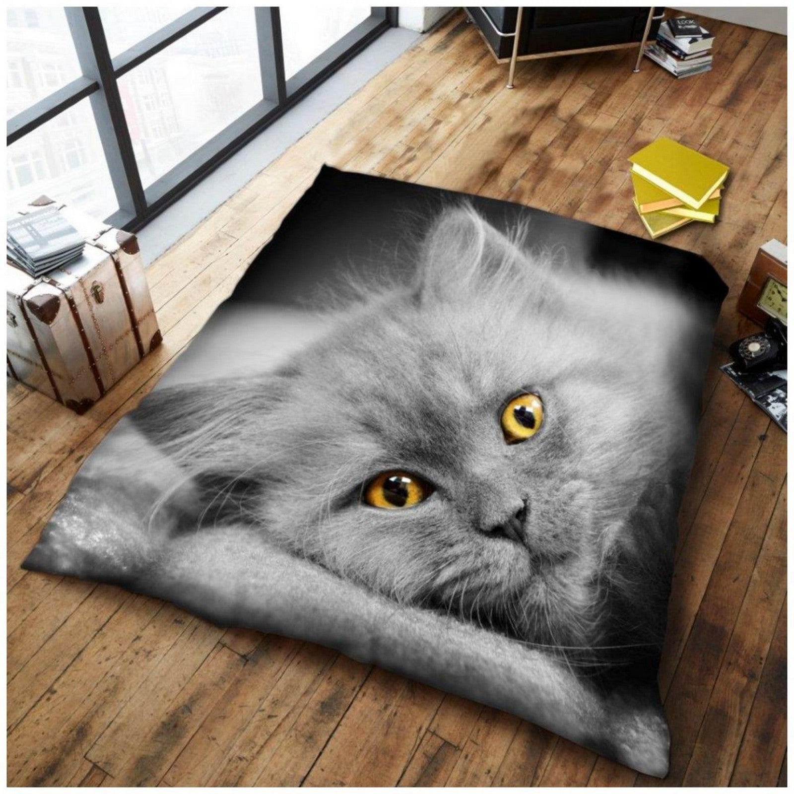 Cat Printed Throw