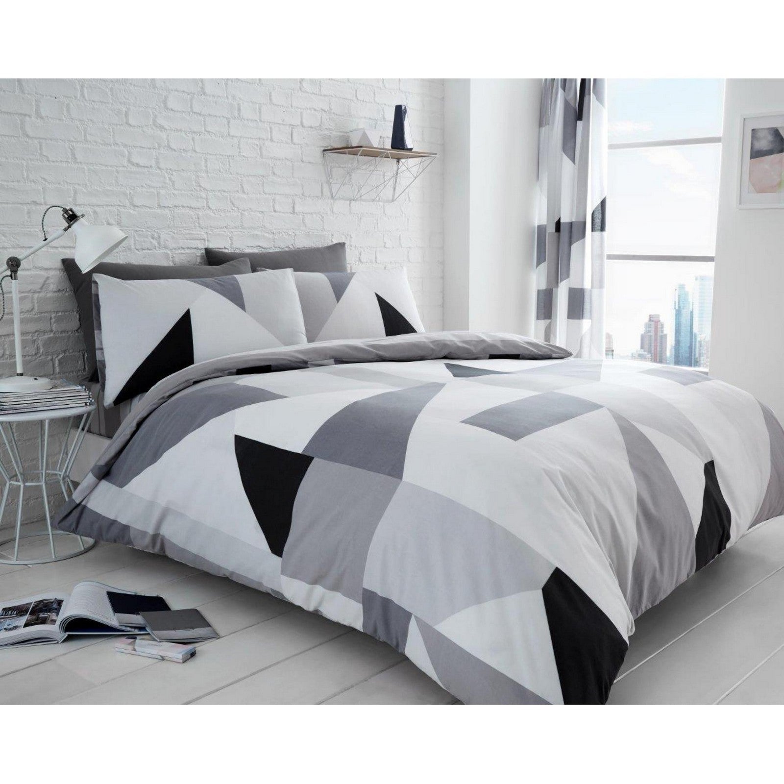 11159452 printed duvet set sydney single grey 1 1