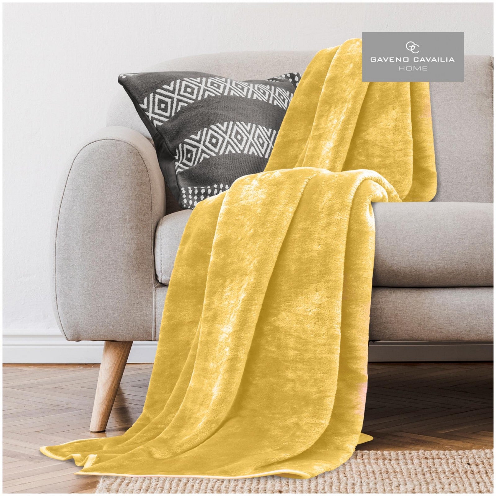 11161592 mink fur throw 150x200 yellow 1 1