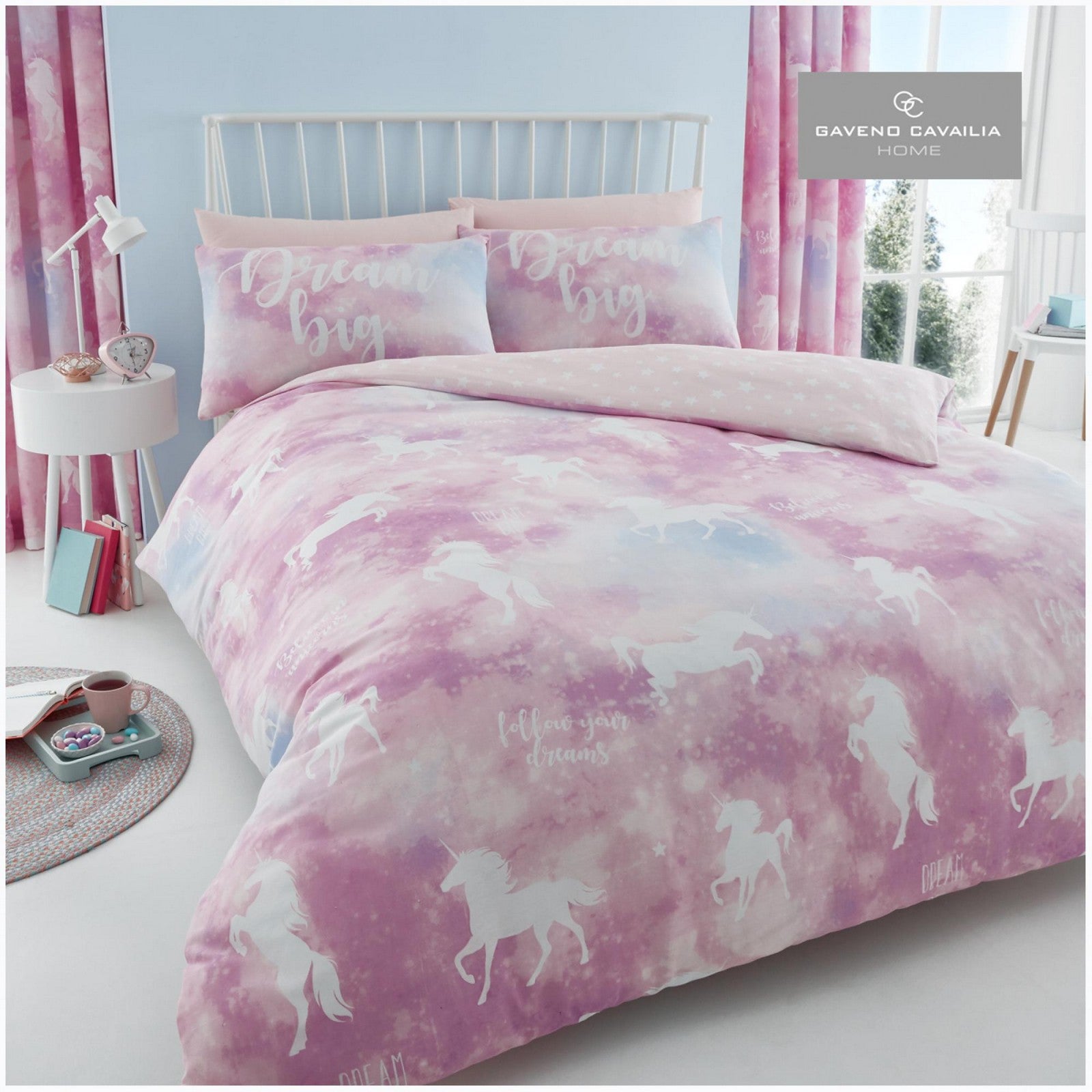 11165071 printed duvet set unicorn dreams single multi 1 1