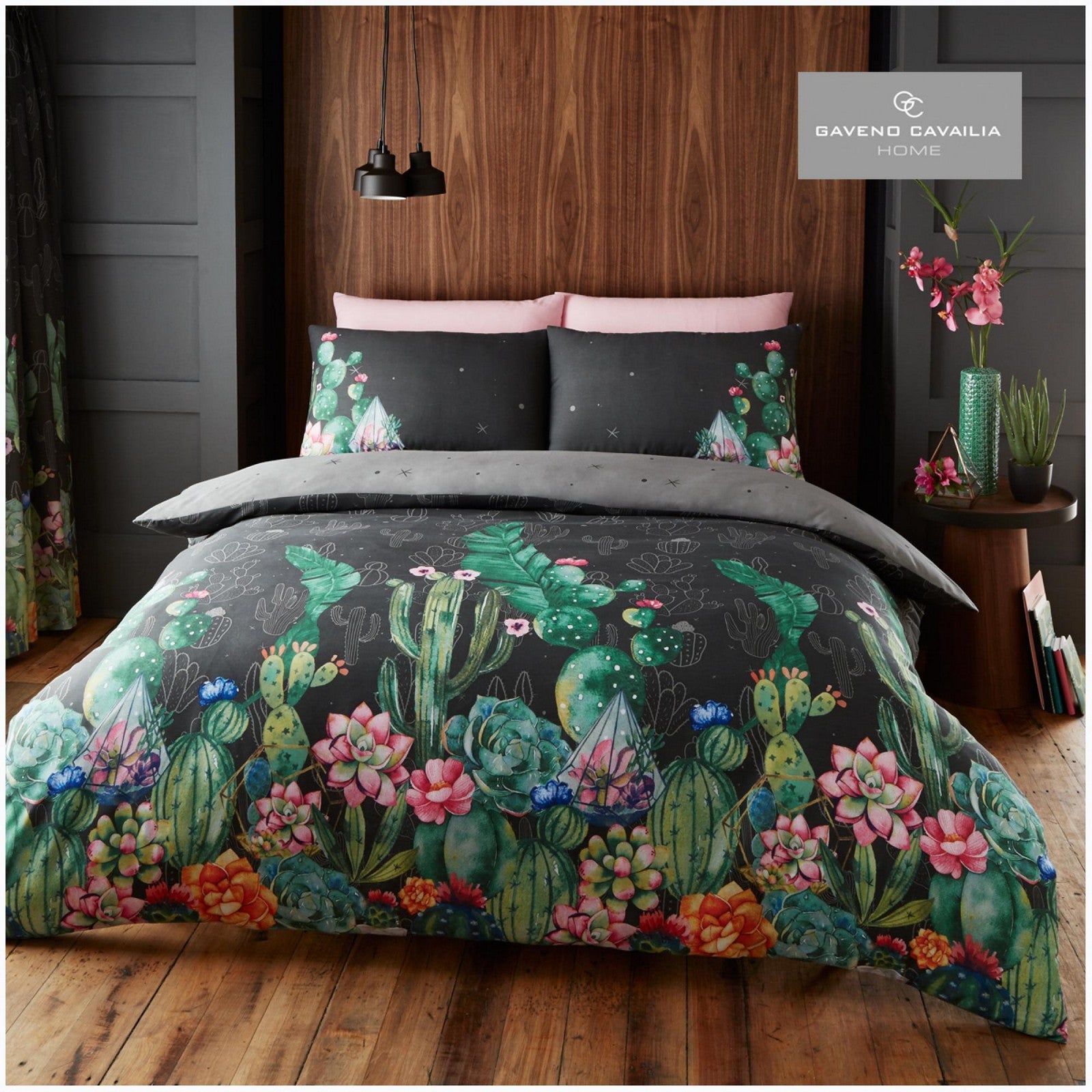 11165491 printed duvet set terrarium single charcoal 1 1