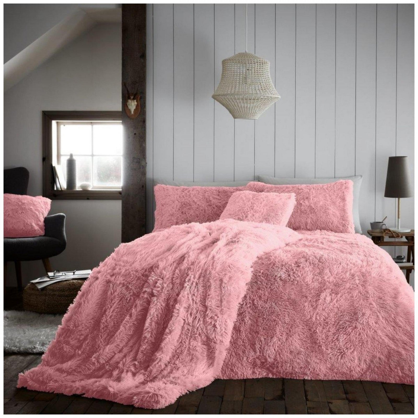 11368342 hugg snug duvet set single pink 4 pcs 1 2