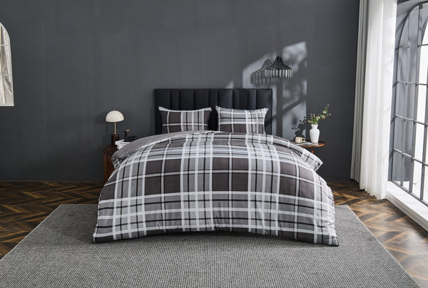 GC Printed Ferdi Tartan Check Duvet Cover Set