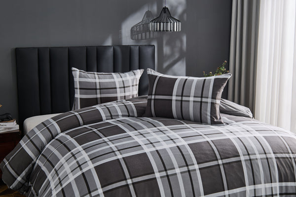 GC Printed Ferdi Tartan Check Duvet Cover Set