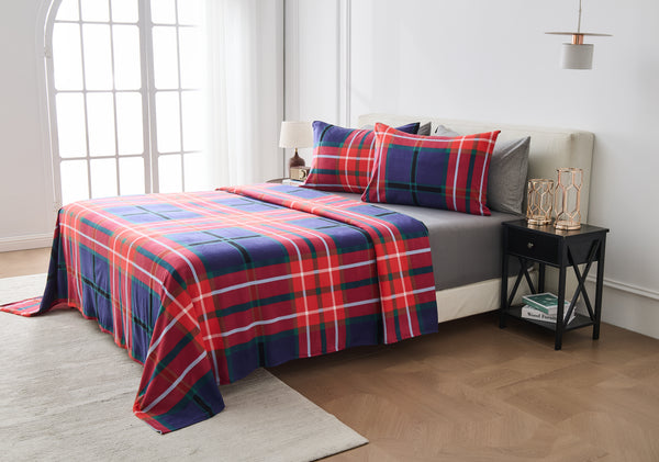 GC Printed Ferdi Tartan Check Duvet Cover Set
