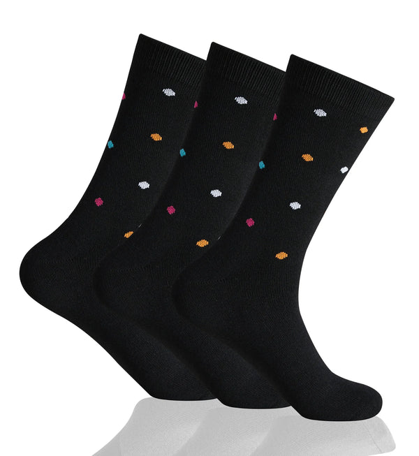 GC Men's Dotted Pattern Dress Socks – 12 Pack