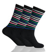 GC Men's Striped Dress Socks – 12 Pack