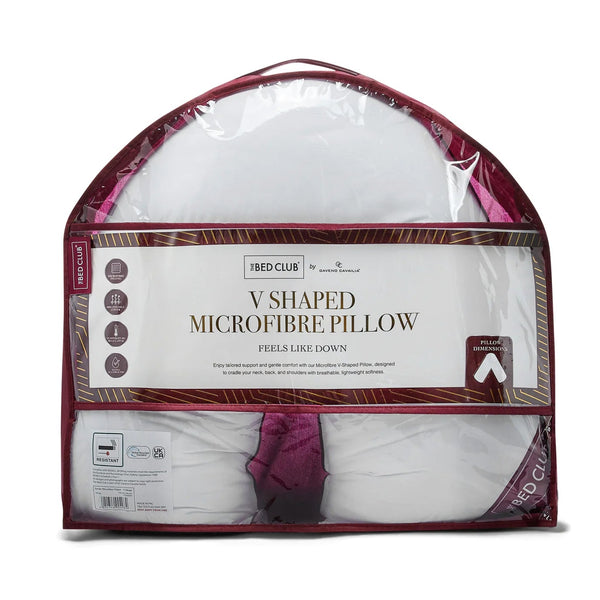 Savile Microfiber V-Shape Pillow