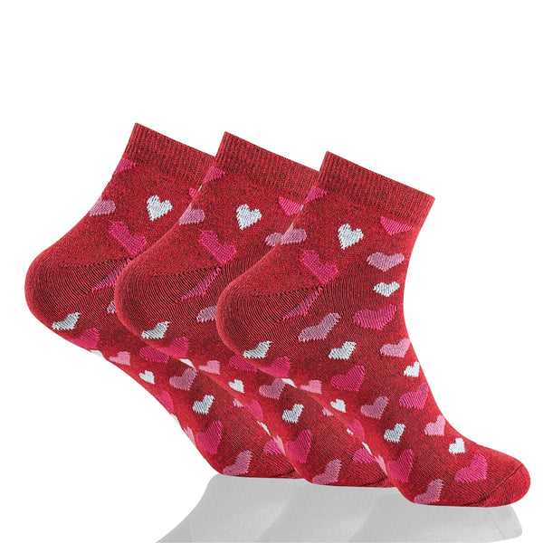 GC Women's Heart Pattern Socks – 12 Pack
