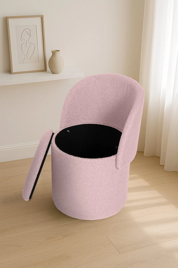 GC Designer Bouclé Storage Stool