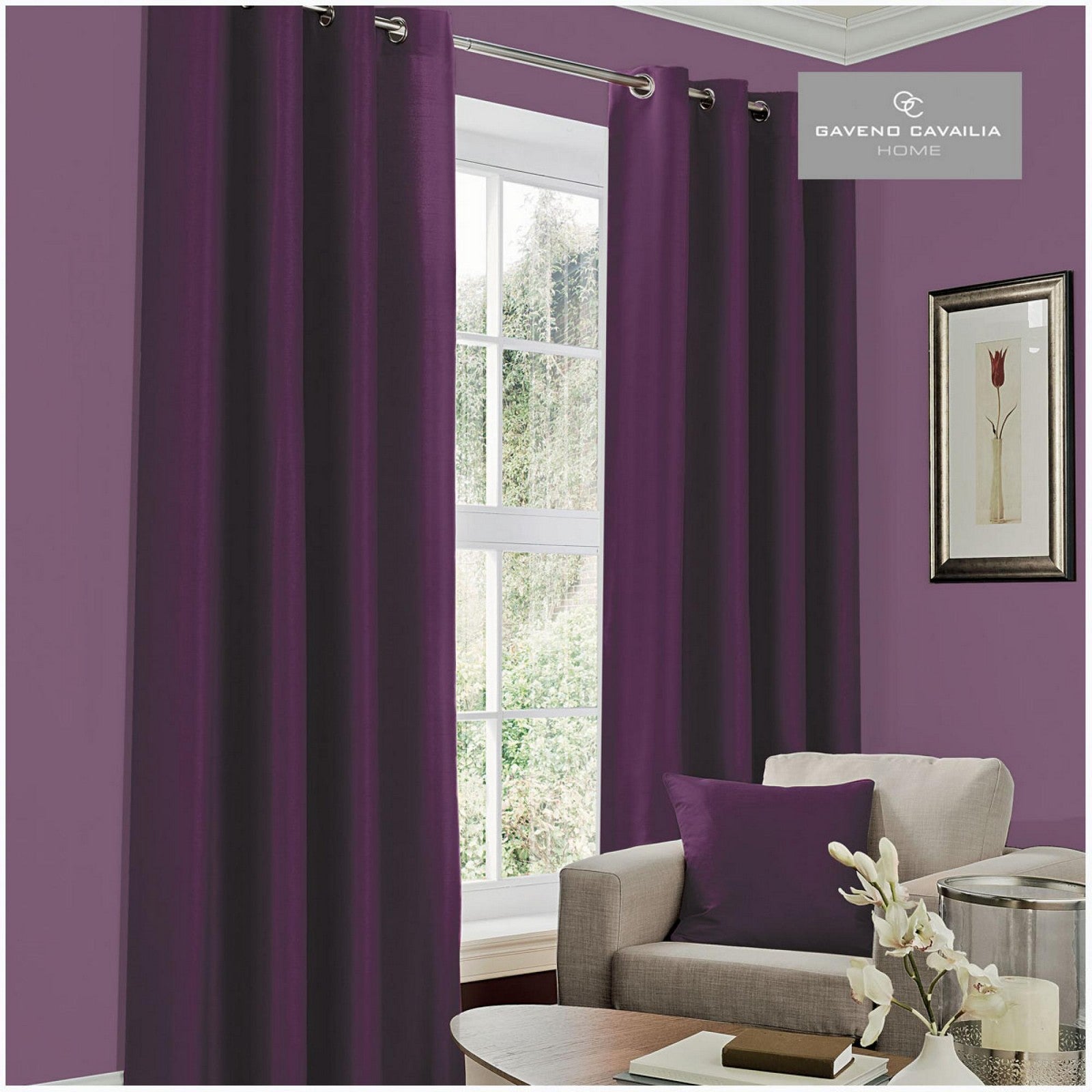 Faux Silk (eyelet) Curtains