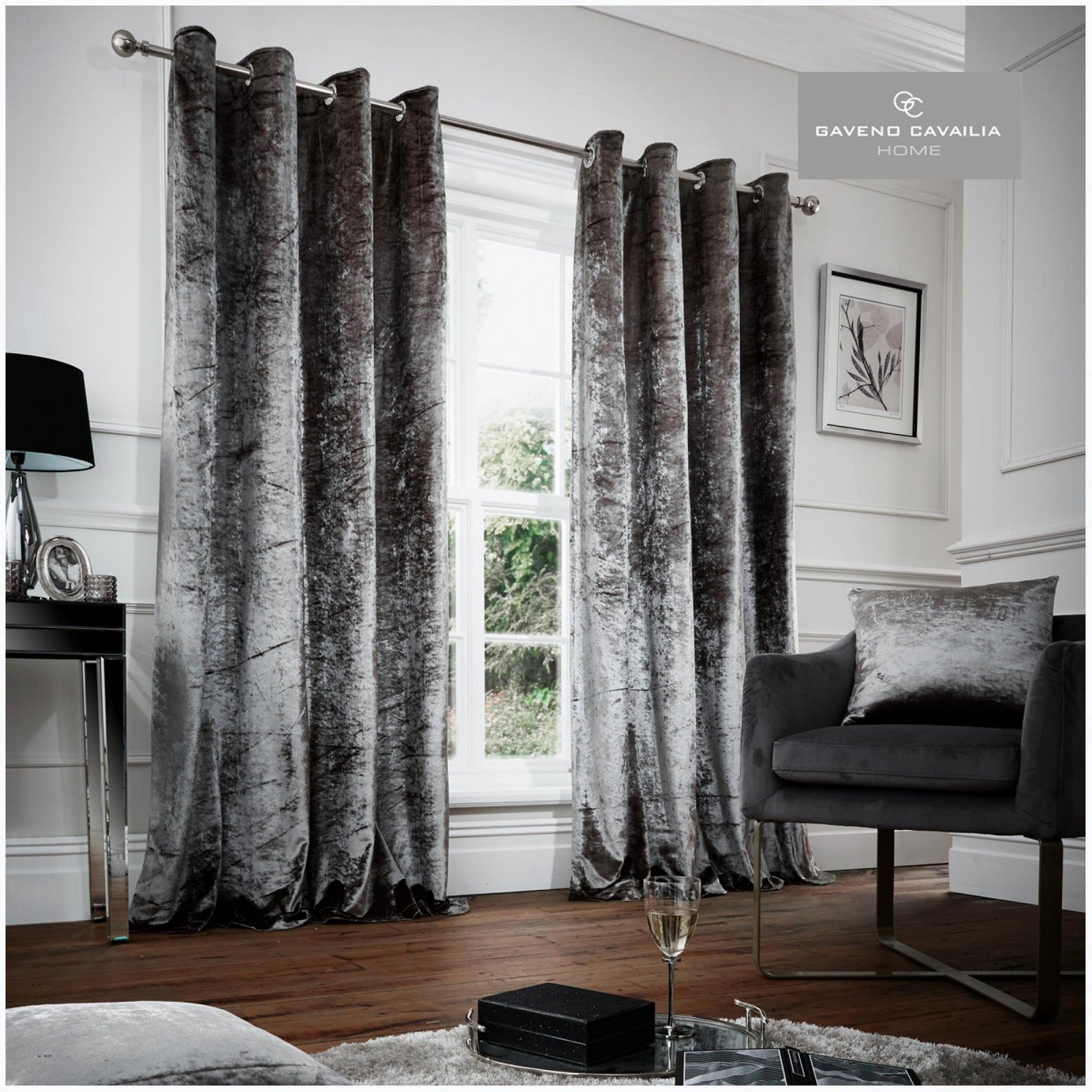 31148838 velvet curtain 66x90 grey 1 2