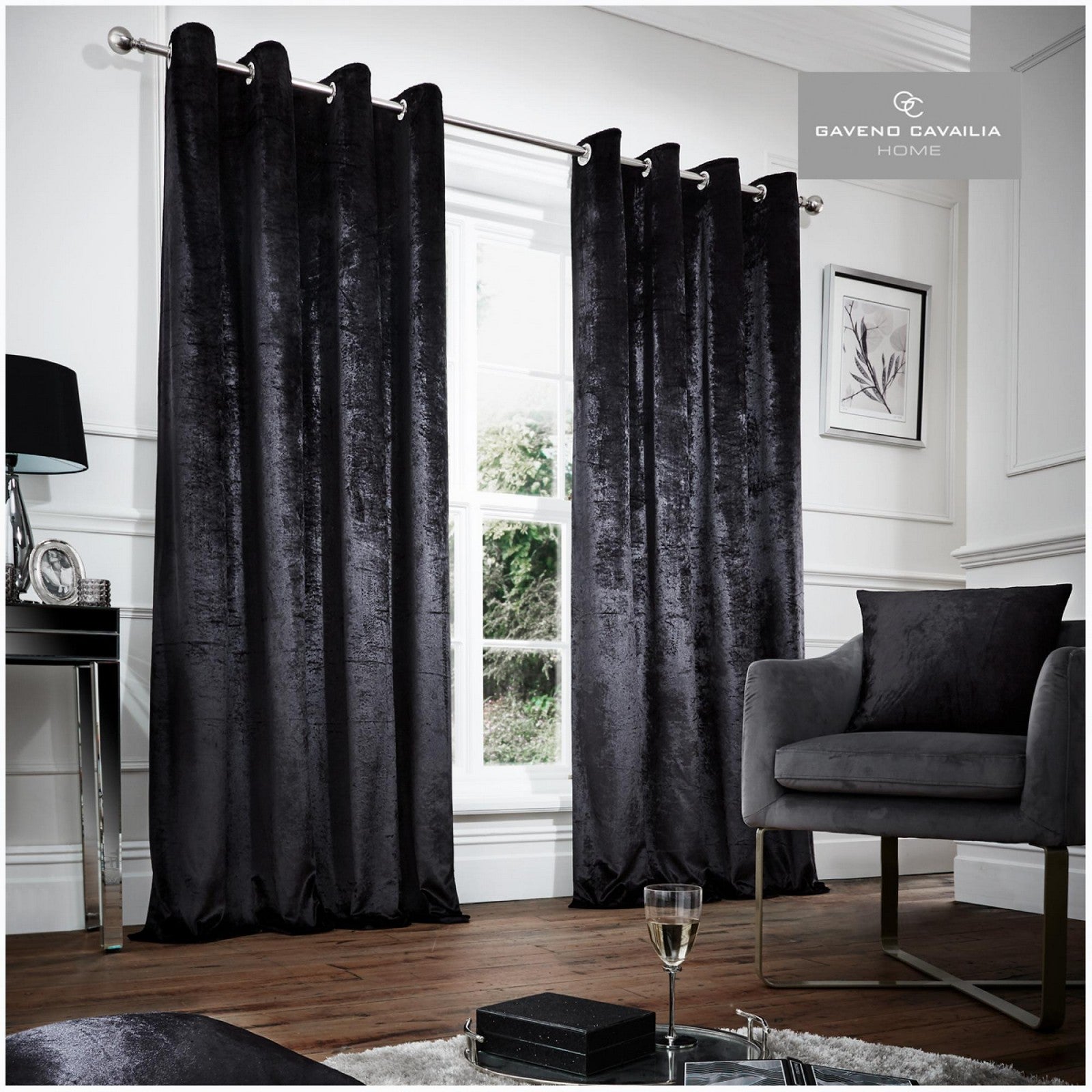 31148845 velvet curtain 66x90 black 1 2