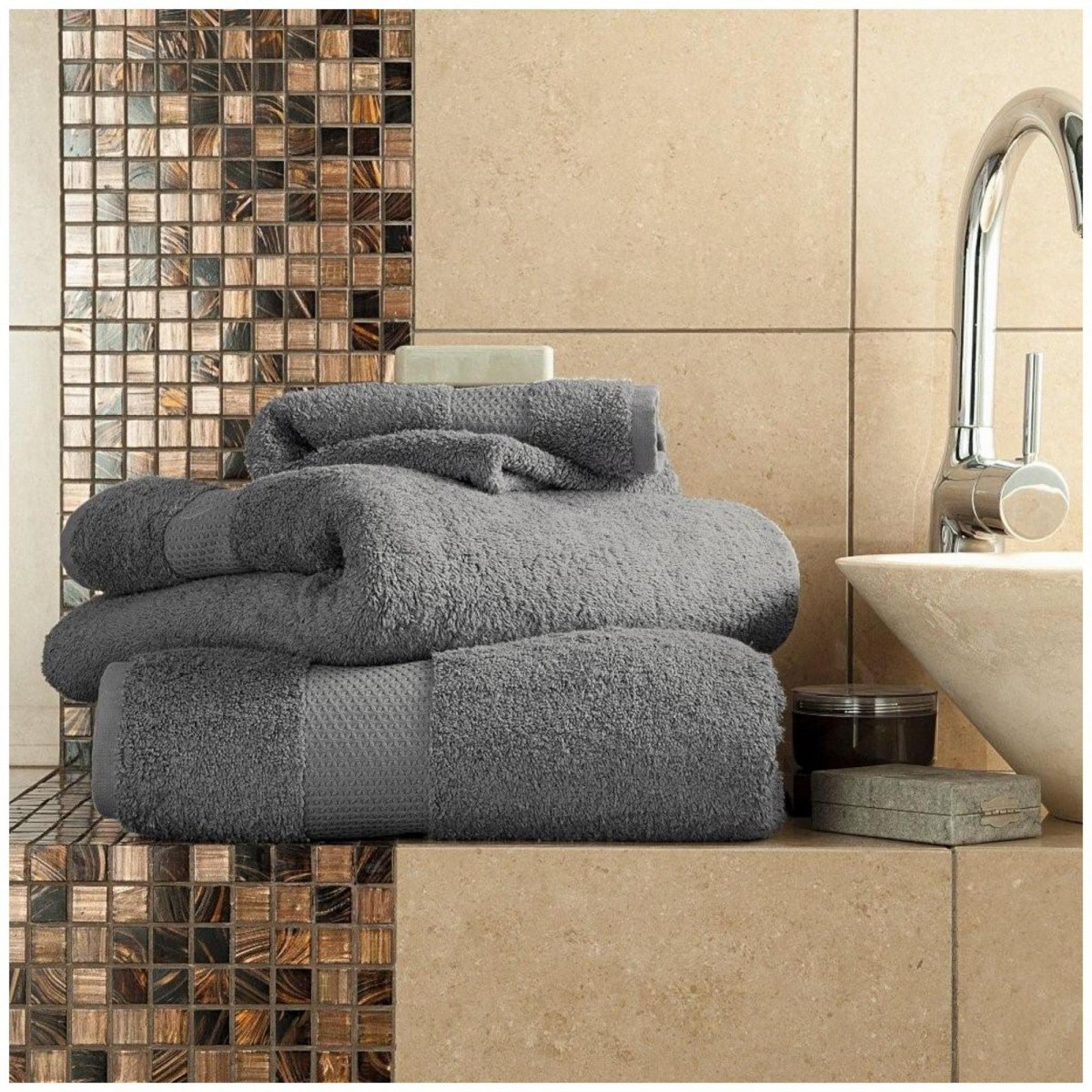 41044352 miami hand towel 50x85 charcoal grey 1