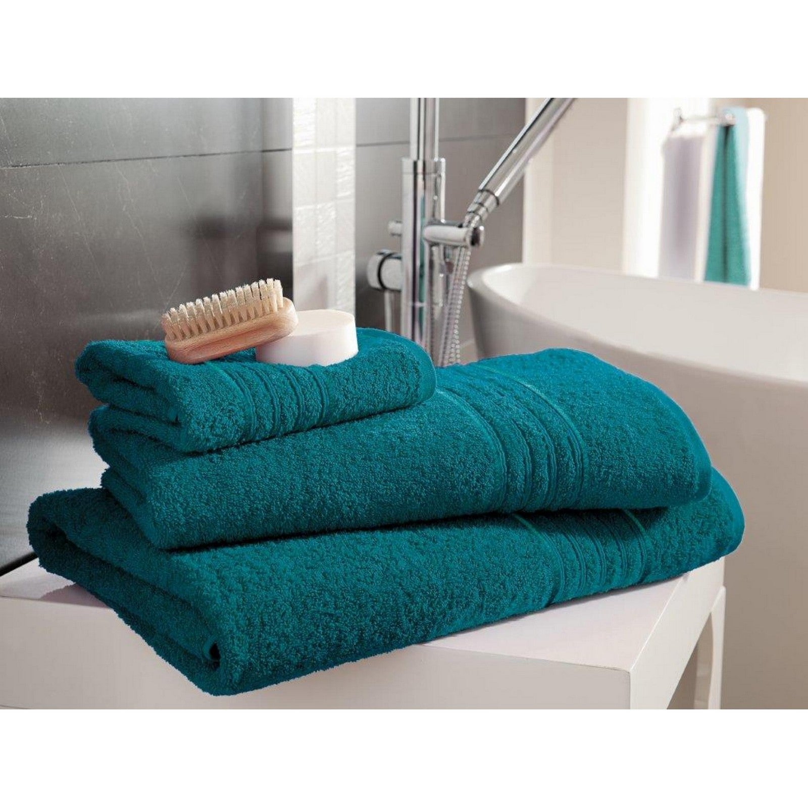 41148470 bath sheet hampton teal 1