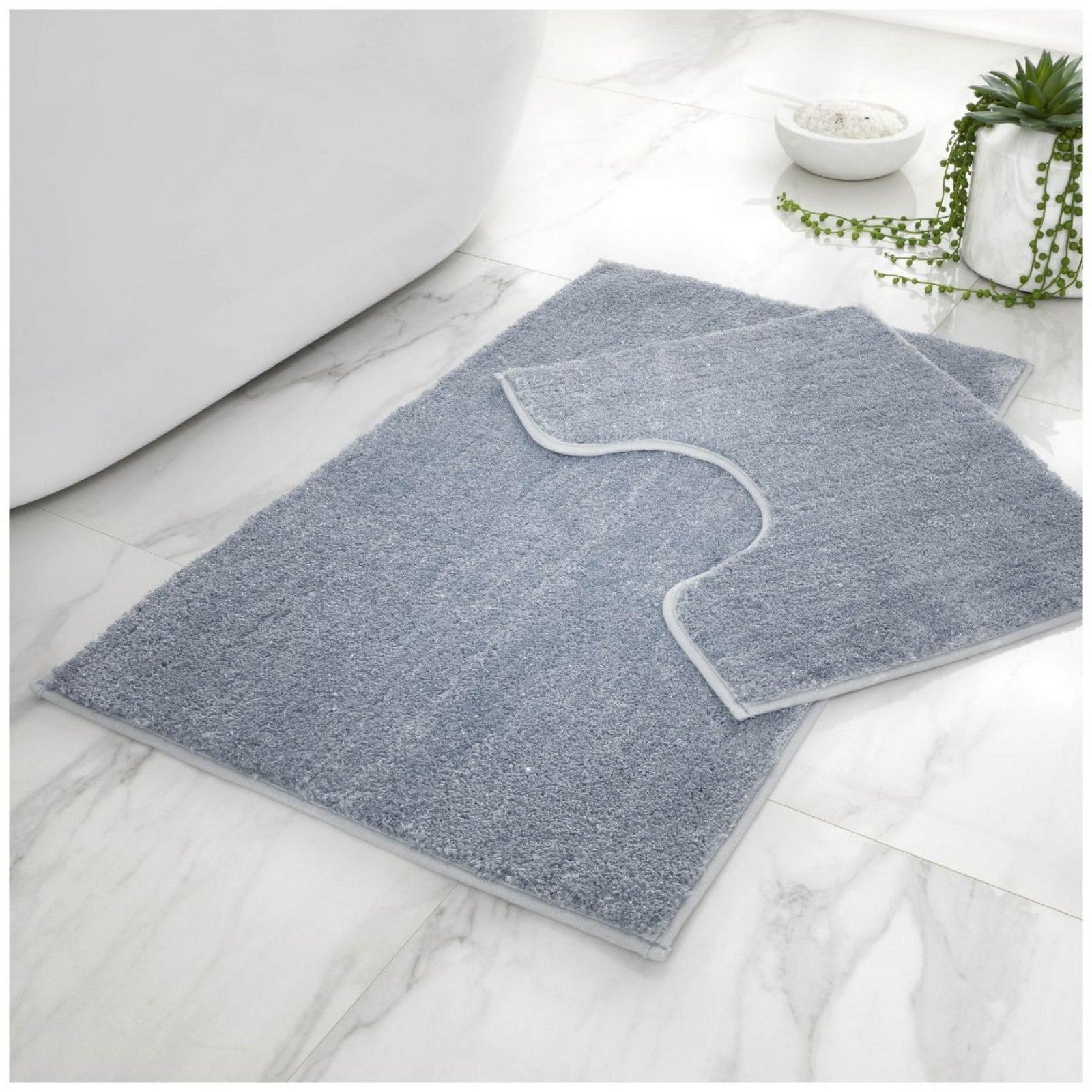 Shiny Bath Mat Set