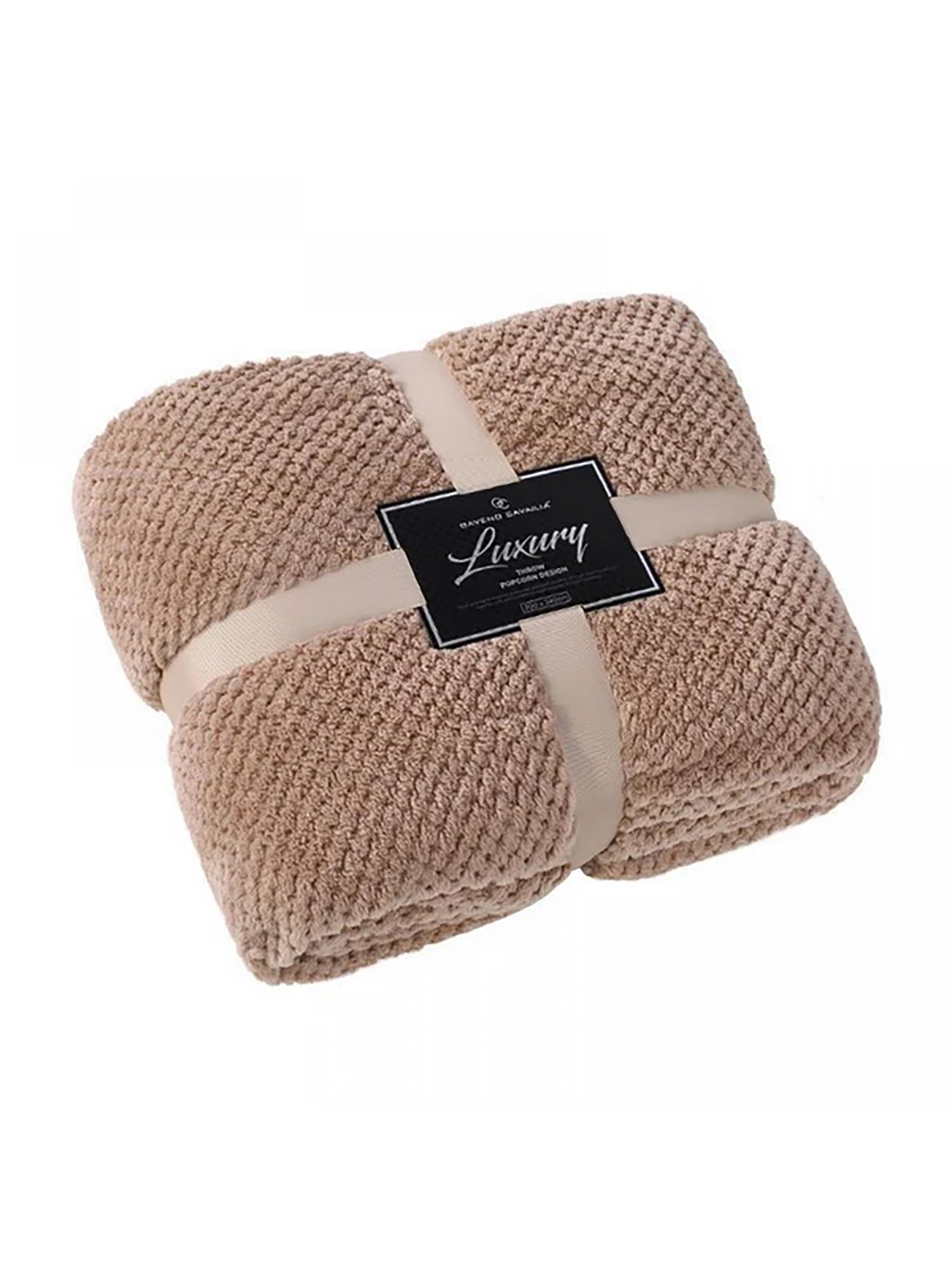 Coperta Per Divano Letto GC GAVENO CAVAILIA Popcorn – Motivo A Cialda In Pile, 200x240 Cm, Colore Argento, Morbida E Traspirante