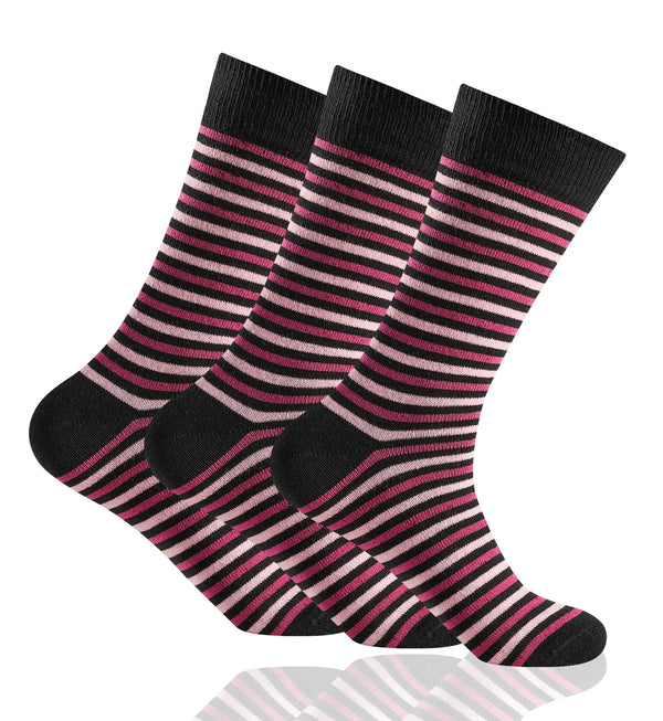 GC Women's Cotton-Rich Zigzag Stripe Socks – 12 Pack