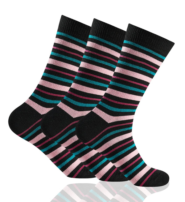 GC Women's Cotton-Rich Zigzag Stripe Socks – 12 Pack