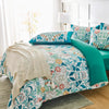 Flossy Floral Damask Printed Duvet Set