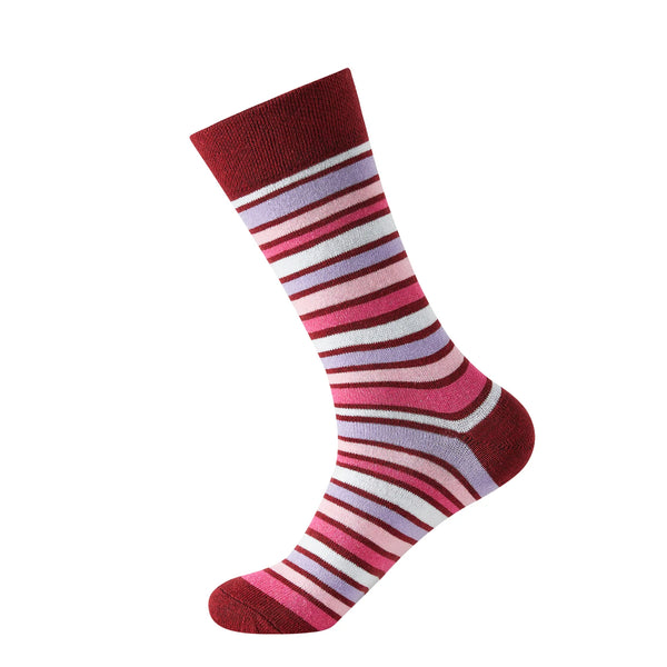 GC Men's Diabetic Comfort Striped Socks – 12 Pack